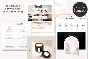 Instagram Post Templates Candle Co