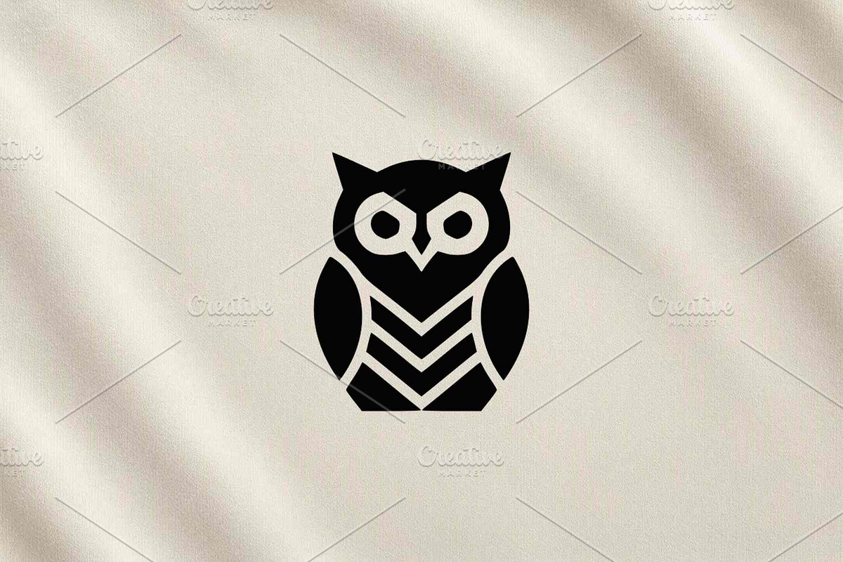 Owl Knowledge Silhouette Vector, an Animal Illustration by Vectorium Studio (Photo 3 of 4)