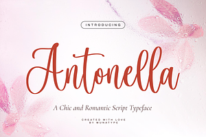 Antonella - Wedding Font, a Handwritten Font by Mozatype