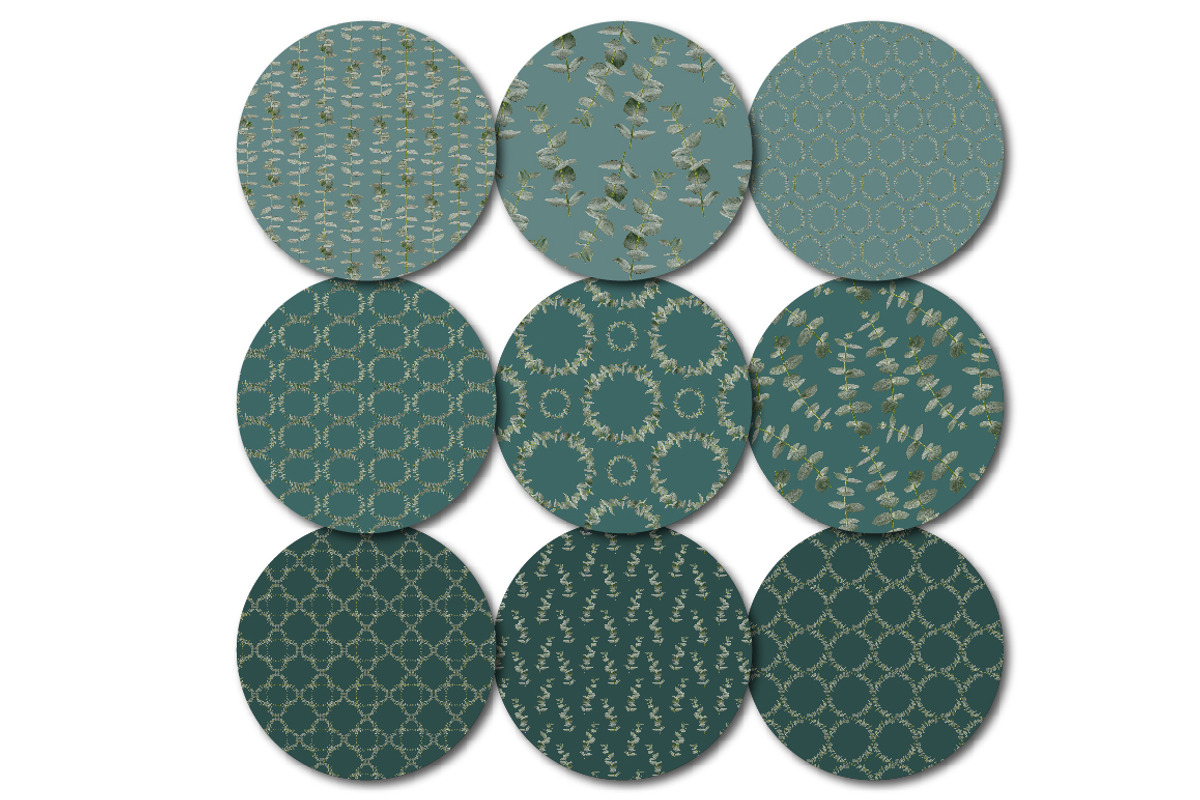 Eucalyptus Seamless Patterns, a Pattern Graphic by Turning Moss (Photo 9 of 14)