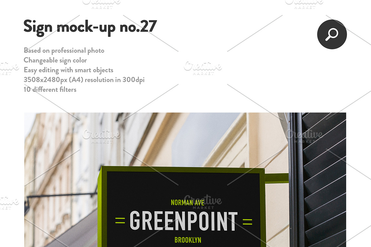 50 sign facade signboard logo mock, a Product Mockup by PrintPixel (Photo 29 of 53)
