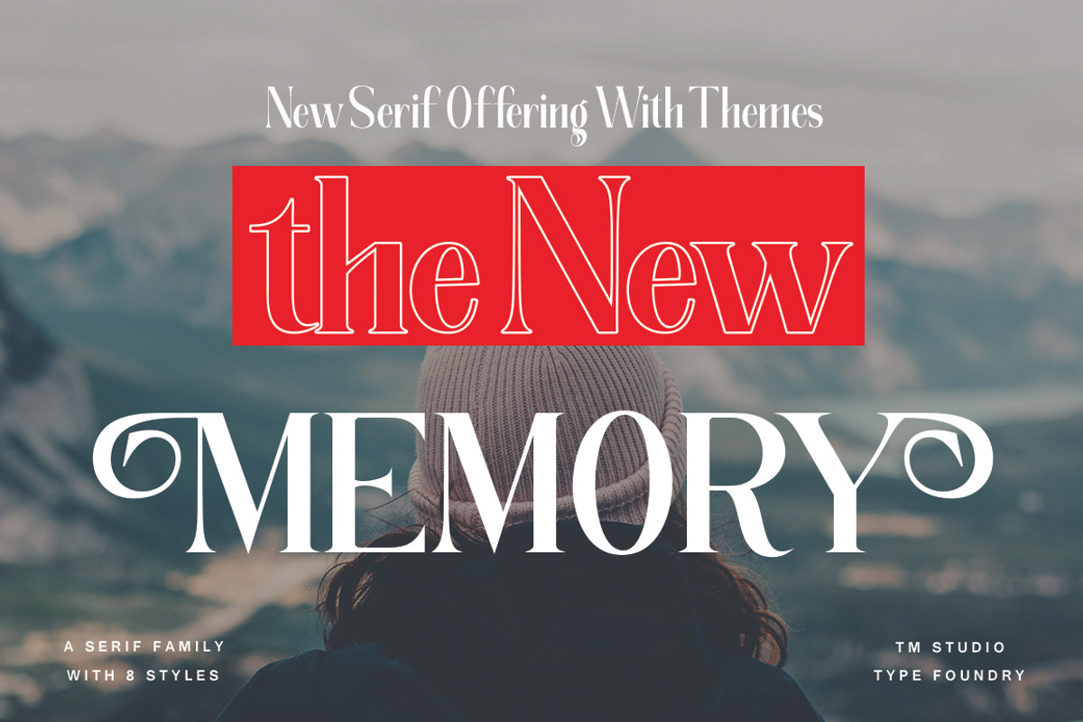 The New Memory, a Serif Font by TM Type (Photo 1 of 17)