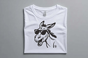 Funny Donkey with Glasses Embroidery, an Illustration by Purpose Ekbal (Thumbnail 2 of 3)
