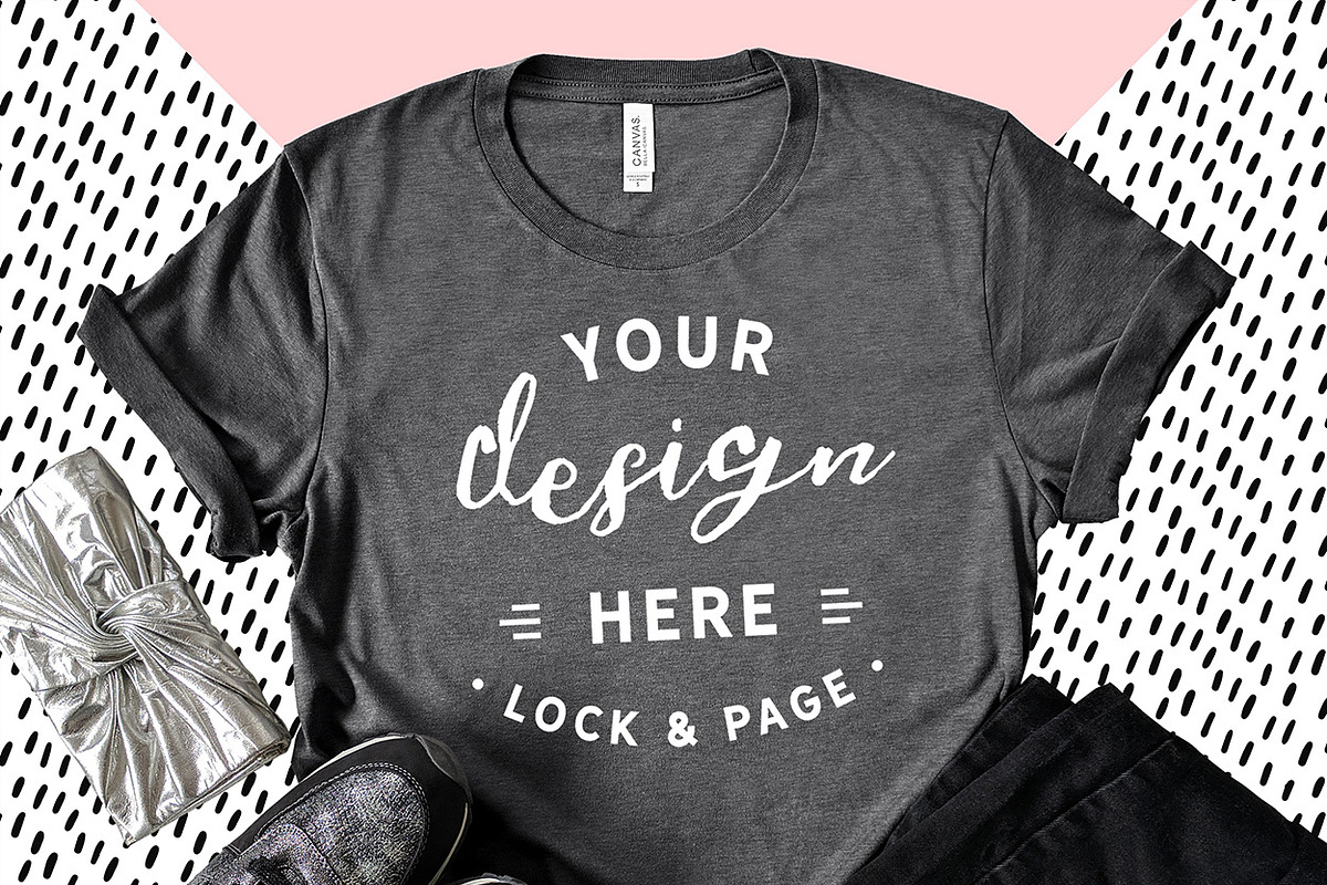 Bella Canvas 3001 Graphic Mockups, a Shirt Mockup by lock and page (Photo 53 of 65)