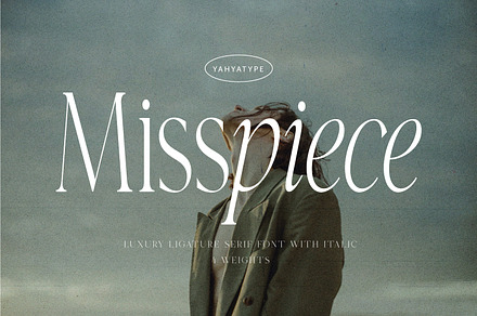 Misspiece – Stylish Modern font, a Serif Font by Yahya Type