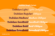 Dubidam | A Cheerful Slab Serif Font, a Slab Serif Font by Namela Studio (Thumbnail 3 of 8)