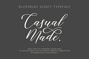 Bloesbury Script, a Script Font by Attract Studio (Thumbnail 3 of 11)