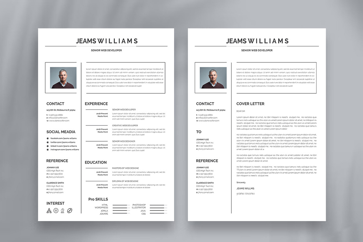 Professional Resume CV Template, a Resume Template by Blackcloud_Creations (Photo 7 of 8)