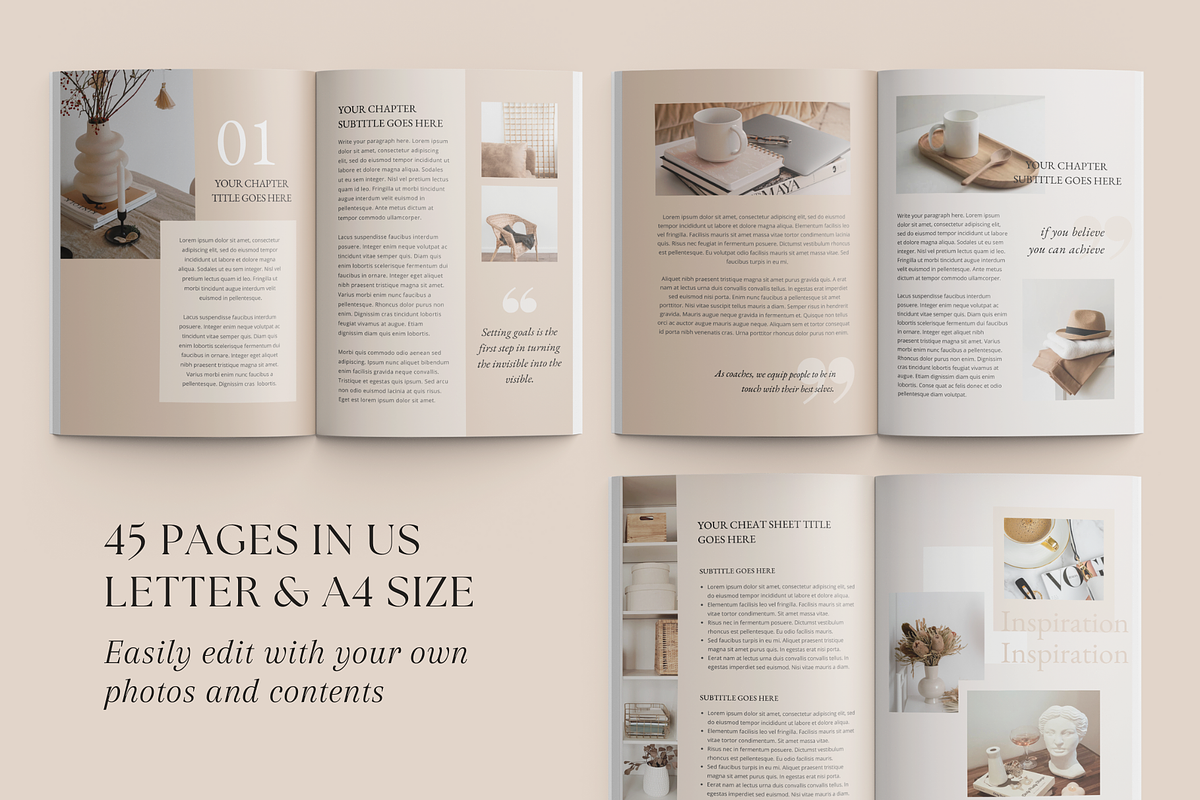 Ebook Workbook Handbook Template, a Magazine Template by ShopRShop (Photo 11 of 11)