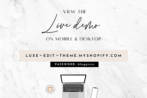 Shopify Theme - The Luxe Edit