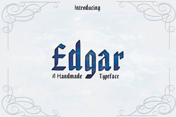 EDGAR, Handmade Gothic Typeface preview 6