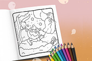 Spooky Cute Halloween Coloring Pages, an Education Illustration by Bold & Easy Coloring Book (Thumbnail 3 of 4)