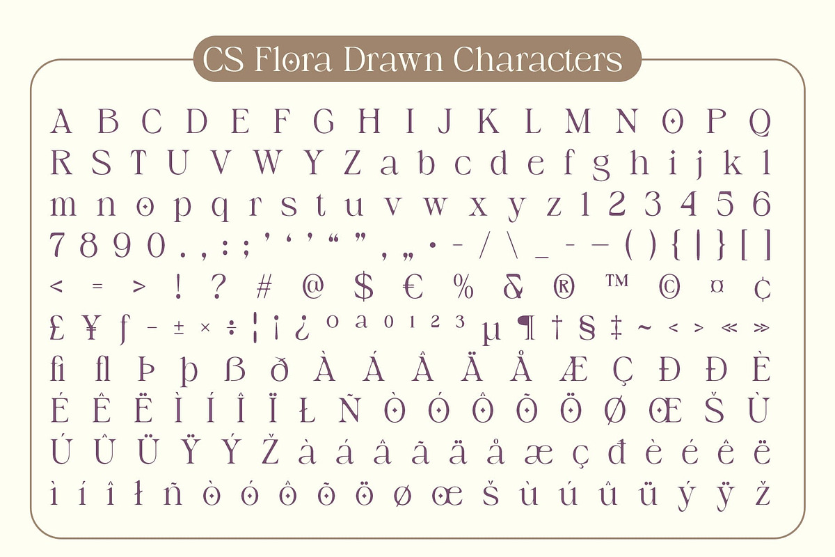 CS Flora Drawn, a Serif Font by Craft Supply Co. (Photo 8 of 8)