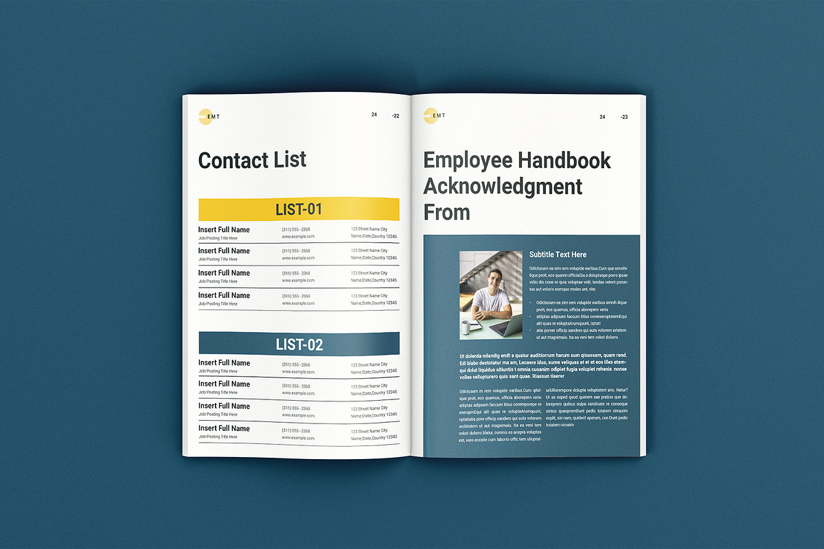 The Employee Handbook Template, a Brochure Template by ArtisanaAura (Photo 12 of 14)