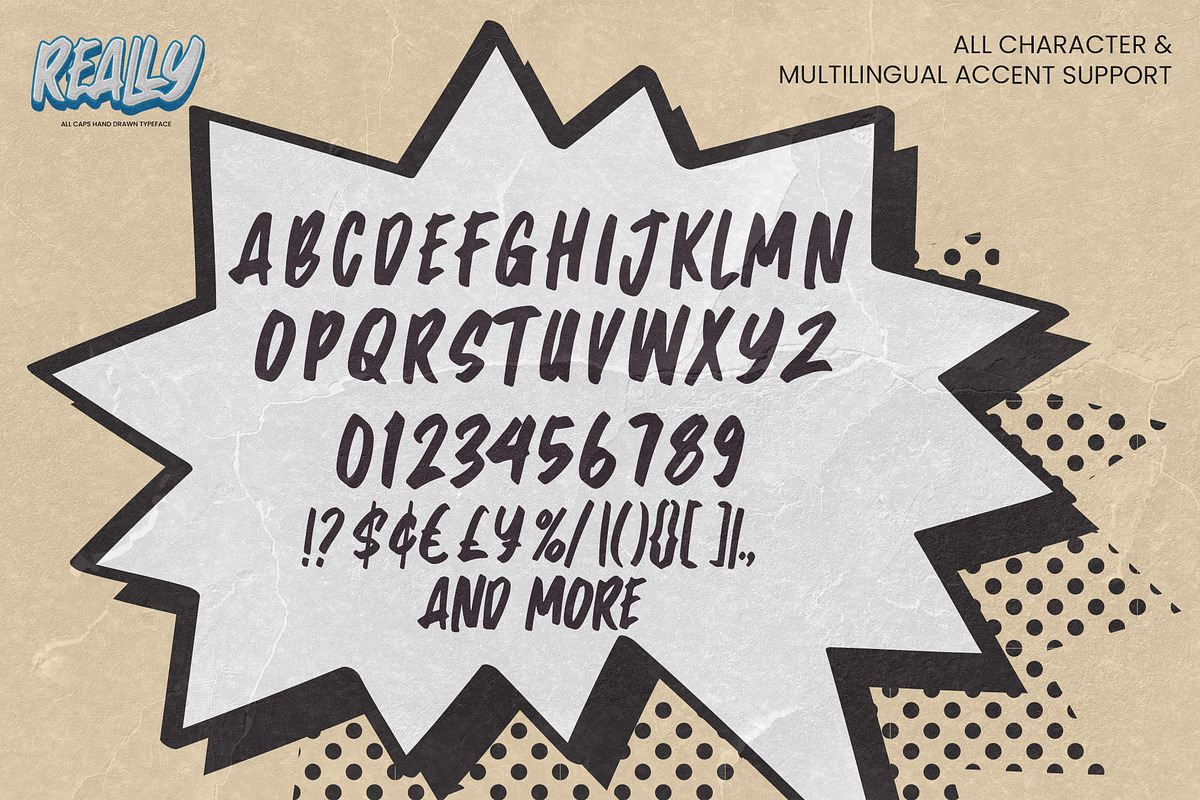 Really-All Caps Hand Drawn Typeface, a Sans Serif Font by Gassstype (Photo 6 of 8)