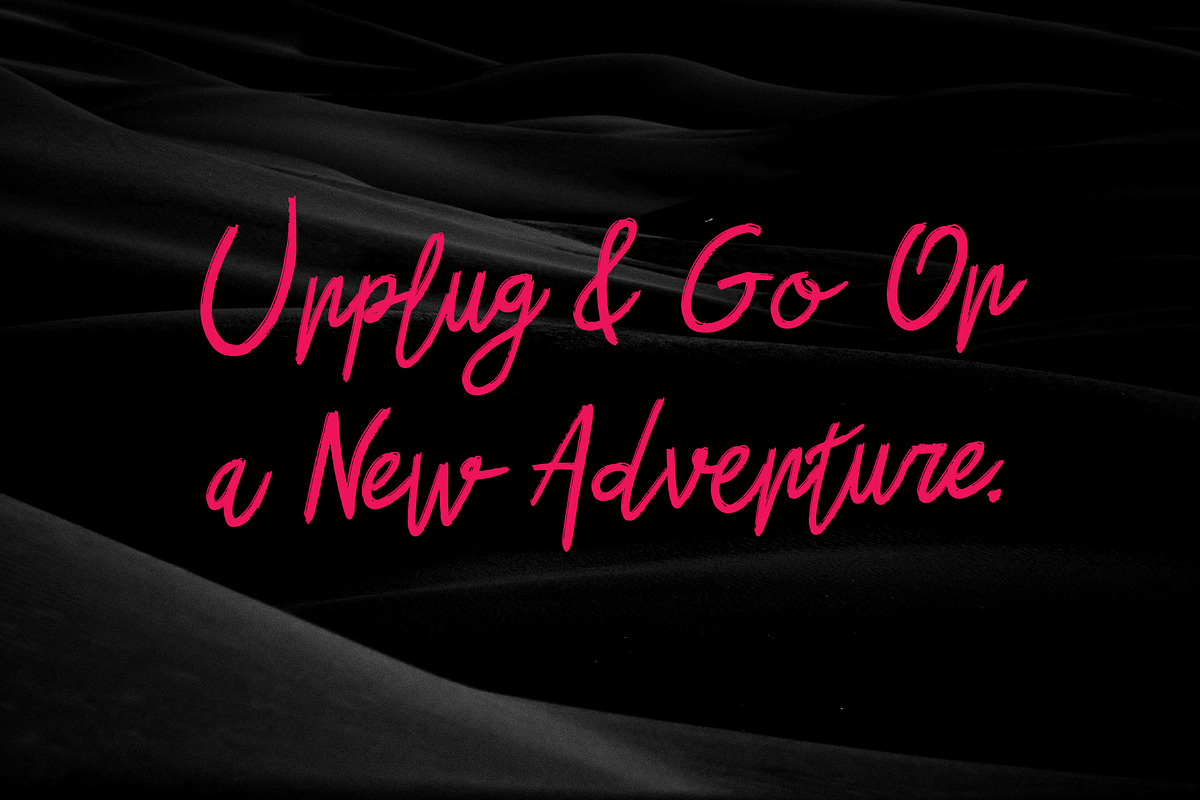 Buchero Brush Script Font, a Script Font by Dawnside Graphic (Photo 2 of 13)