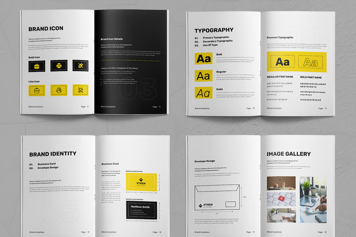 Brand Guidelines Layout, a Brochure Template by ContestDesign (Photo 3 of 3)