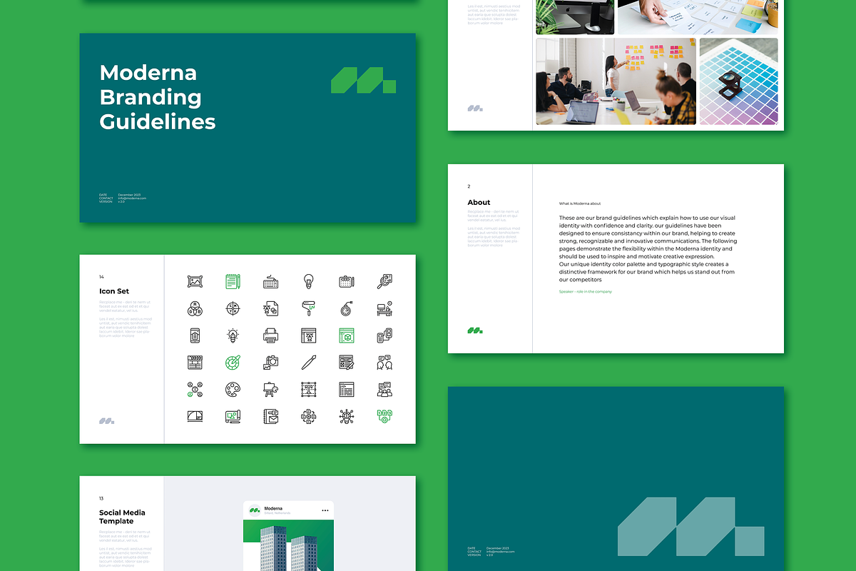 Simplicity | Branding Guidelines, a Presentation Template by Typefool's Shop (Photo 6 of 9)