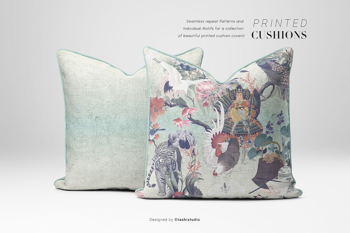 Edo Blooms, Oriental luxury Prints+, a Pattern Graphic by TSTUDIO (Photo 13 of 14)
