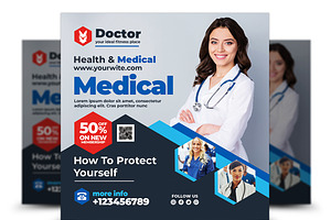 Health & Medical Doctors Flyer, a Flyer Template by AfzaalGraphics