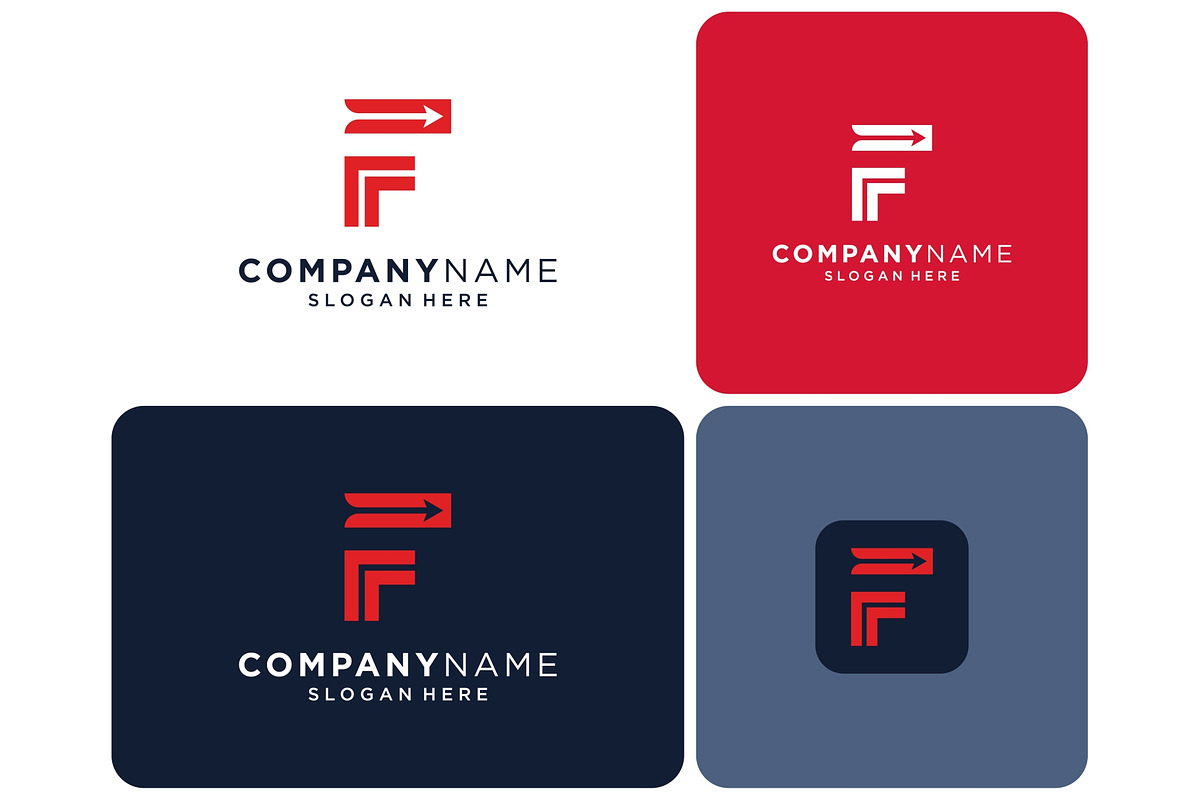 Letter F Next Arrow Logo, a Branding & Logo Template by ika trisiana (Photo 1 of 2)