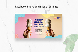 Ice Cream Shop Facebook Materials