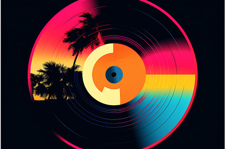 Vinyl record graphic design for, an Illustration by Beautiful things