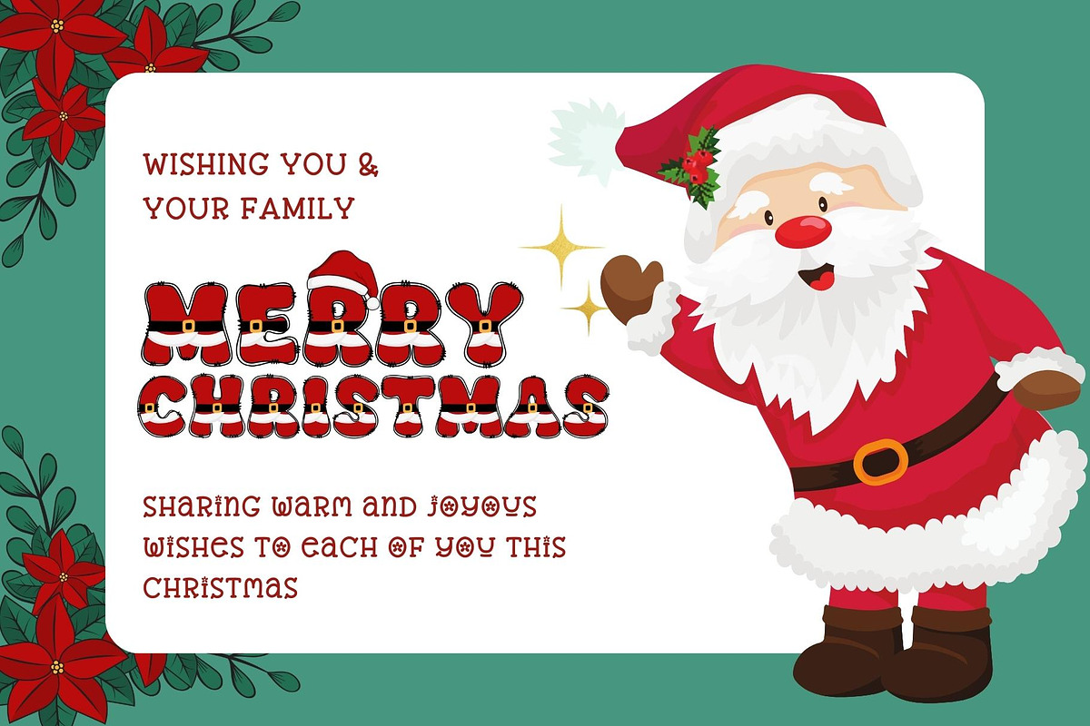Fox Santa Color Font, a Symbol Font by Fox7 By Rattana (Photo 2 of 9)