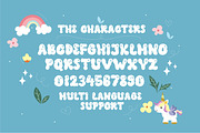 Milky Unicorn, a Font by caocastudio (Thumbnail 2 of 6)