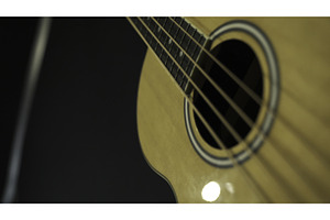 Close Up Of Classical Guitar With