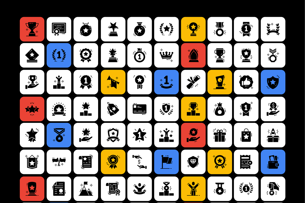 Rewards Icon Set, a Duotone Icon by Brickclay (Photo 6 of 7)