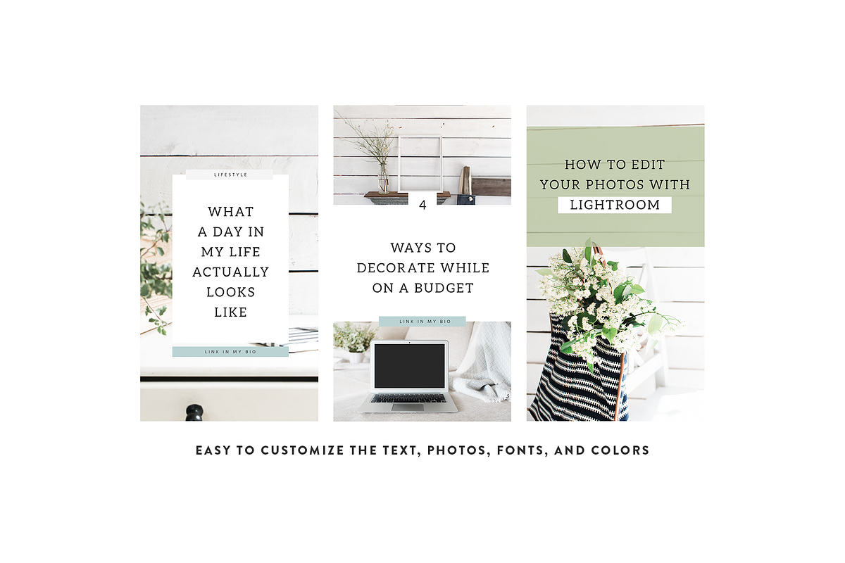Magnolia Instagram Templates, a Social Media Template by Coded Creative (Photo 2 of 5)