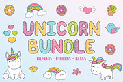Unicorn Bundle, an Animal Illustration by My Sweet Dreams (Thumbnail 1 of 7)