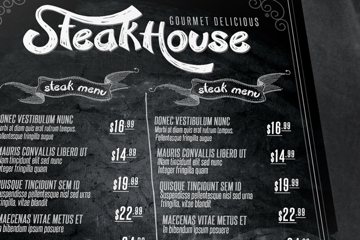 Vintage Restaurant Flyer, a Flyer Template by fatihakdemir (Photo 2 of 3)