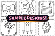 Easy Flower Girl Coloring Pages, a Decorative Illustration by Craftsbeefy (Thumbnail 3 of 4)