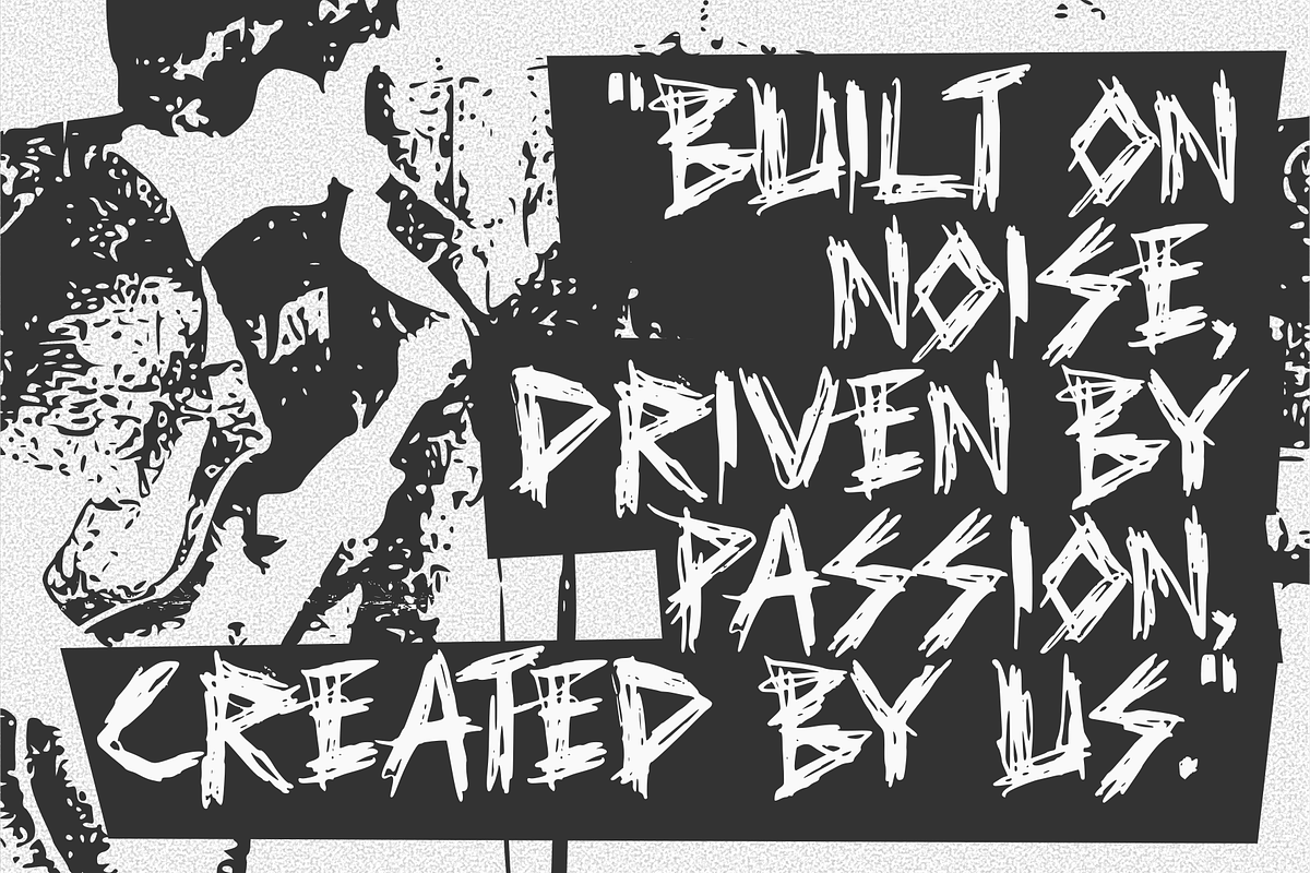 Brontak - A Raw Punk Typeface, a Handwritten Font by Yktypstd (Photo 3 of 8)