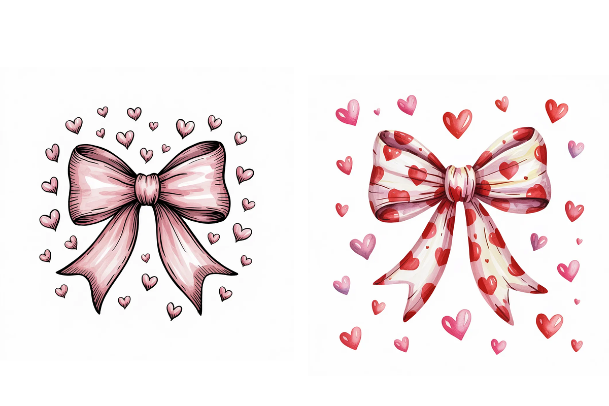 Prompt for Valentine Bow Clipart, a Graphic by Milano Creative (Photo 4 of 4)