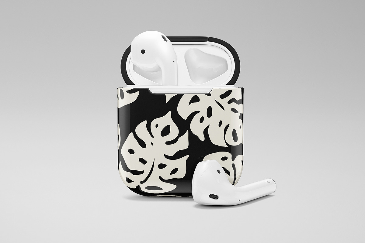 White Monstera Leaves, a Pattern Graphic by MalyskaStudio (Photo 2 of 19)