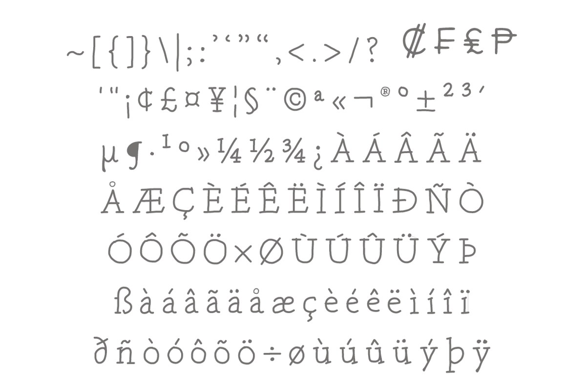 Hand Serif: a hand drawn font preview 6