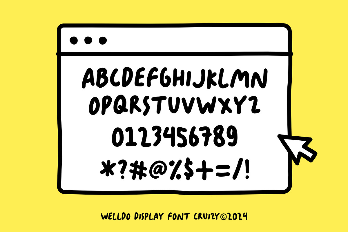 WELLDO - Playful Display Font, a Handwritten Font by Cruizy & Co (Photo 3 of 8)