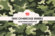 Olive Camouflage Seamless Patterns, a Pattern Graphic by PrintablesByFranklyn (Thumbnail 1 of 5)