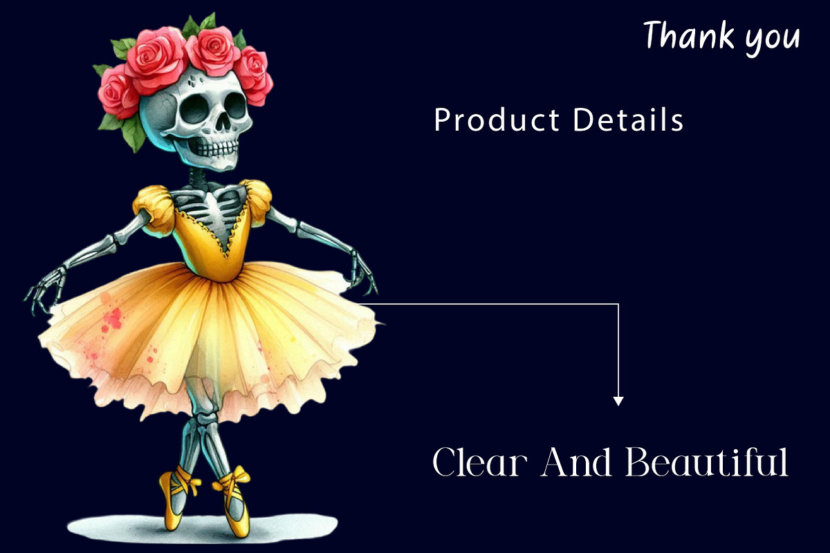 Ballerina Skeleton Sublimation, a Work Illustration by Dream Creation (Photo 6 of 6)