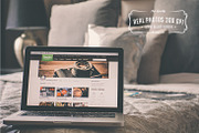6 MacBooks In the house mock-ups, a Mac Mockup by Madebyvadim (Thumbnail 4 of 5)