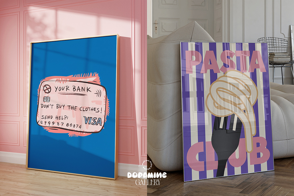 Dopamine Gallery – 100 Poster Bundle, a Graphic by Wall Art Print Studio (Photo 30 of 55)