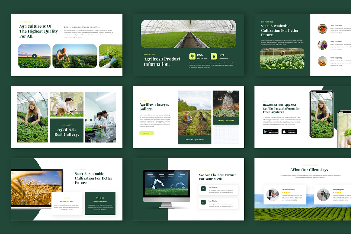 Agrifresh - Agriculture PowerPoint, a Presentation Template by Biwarastudio (Photo 4 of 5)
