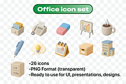 Office 3D Icons set PREMIUM, a Solid Icon by Iwanistic (Thumbnail 3 of 7)