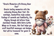 GROOVY BEAR - Handwritten, a Handwritten Font by Charmingbear59.design (Thumbnail 4 of 5)
