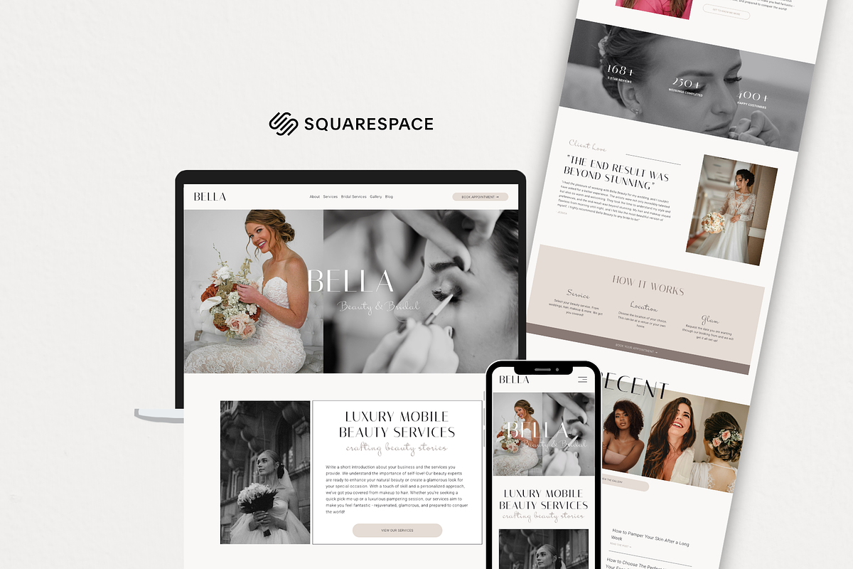 Squarespace Salon Website Template, a Squarespace Template by Breah Designs (Photo 1 of 10)