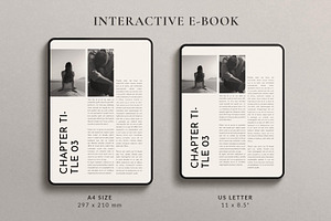 Interactive EBook Template Design