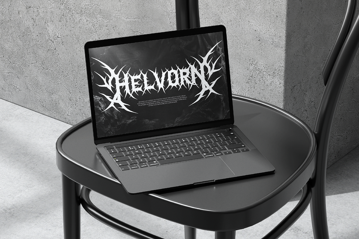 Helvorn | Black Metal Display, a Blackletter Font by Denustudios (Photo 7 of 11)